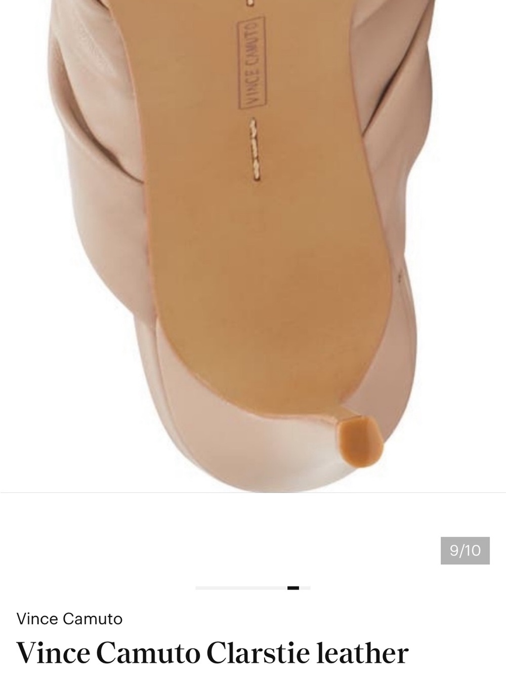 Vince Camuto Clarstie Leather Sandals - Picture 10 of 11